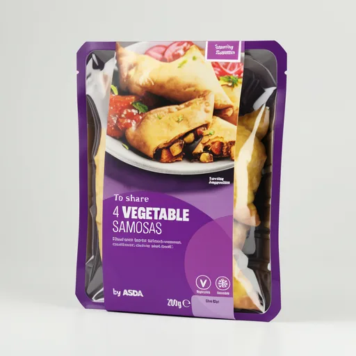 ASDA to Share 4 Vegetable Samosas 200g