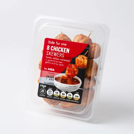 ASDA Side for One 8 Chicken Skewers 64g