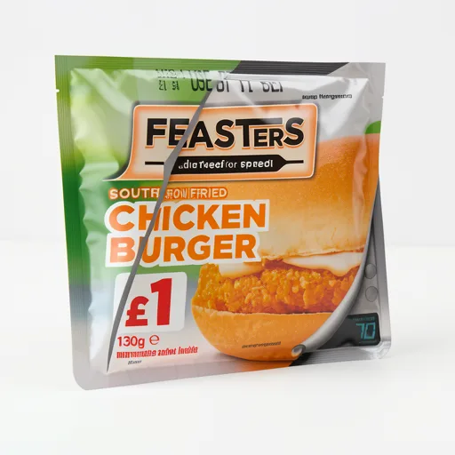 Feasters Southern Fried Chicken Burger 130g