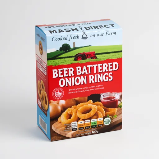 Mash Direct Beer Battered Onion Rings 200g