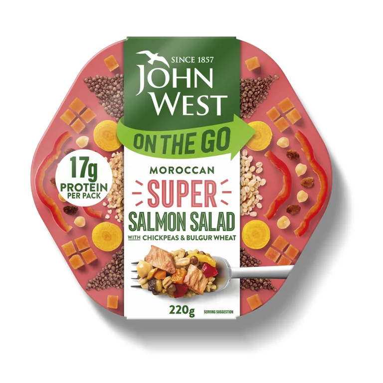 John West On The Go Morrocan Super Salmon Salad 