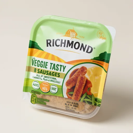 Richmond 8 Veggie Tasty Vegetarian Sausages 304g