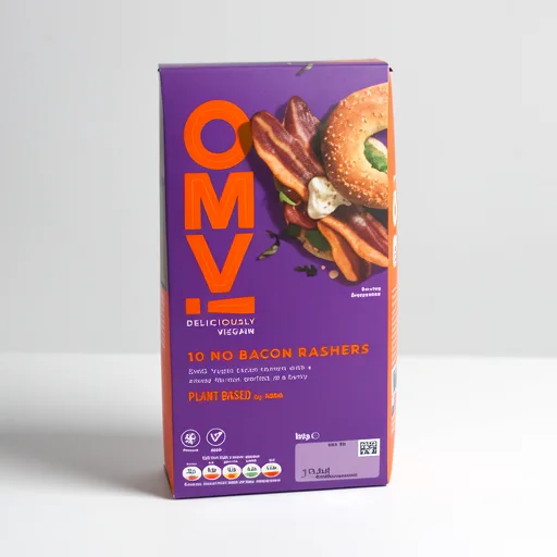 Plant Based OMV! 10 No Bacon Rashers 180g