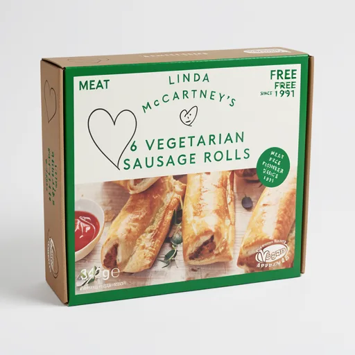 Linda McCartney's 6 Vegetarian Sausage Rolls 342g