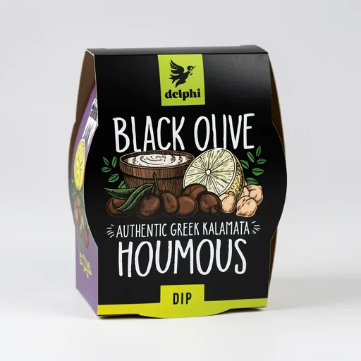 Delphi Black Olive Houmous Dip 170g