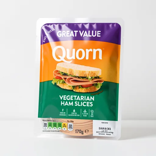 Quorn 12 Veggie Ham Slices 170g