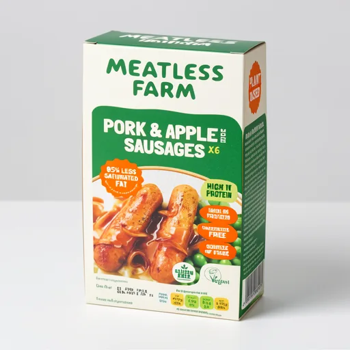 Meatless Farm Pork & Apple Style Sausages 300g