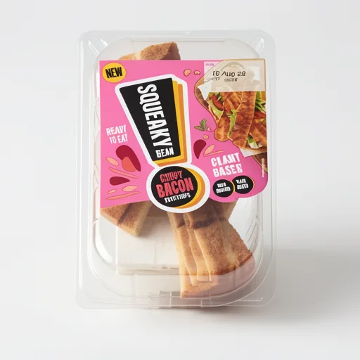 Squeaky Bean Crispy Bacon Style Strips 50g