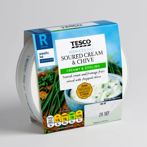 Tesco Reduced Fat Sour Cream & Chive Dip 200G