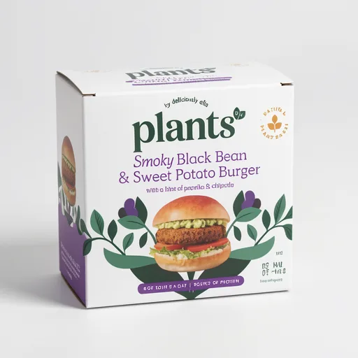 all plants Sweet Potato and Black Bean Protein Veggie Burger 180g