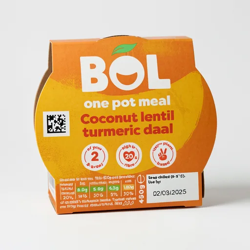 BOL One Pot Meal Coconut Lentil Turmeric Daal 450g