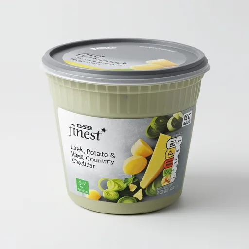 Tesco Finest Leek Potato & West Country Cheddar Soup 600G