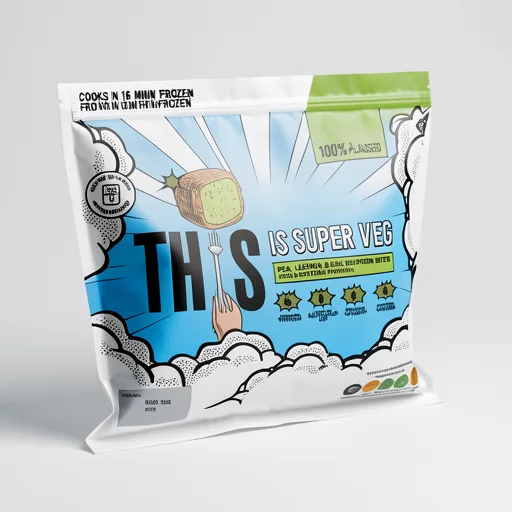 This is Super Veg Pea, Lemon & Basil Protein Bites with a Multigrain Coating 240g