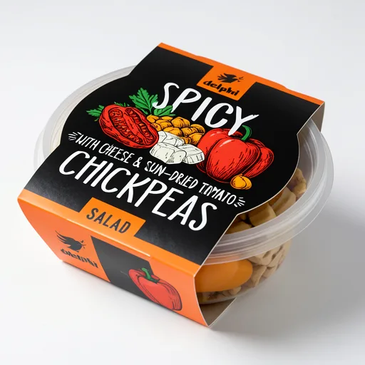 Delphi Spicy with Cheese & Sun-Dried Tomato Chickpeas Salad 220g