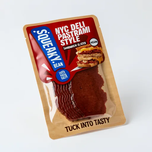 Squeaky Bean NYC Deli Pastrami Style Sandwich Slices 90g