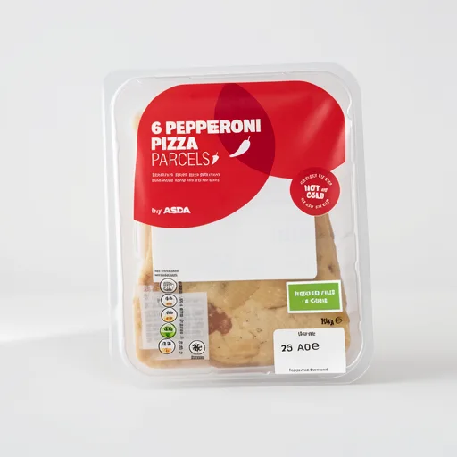 ASDA 6 Pepperoni Pizza Parcels 150g