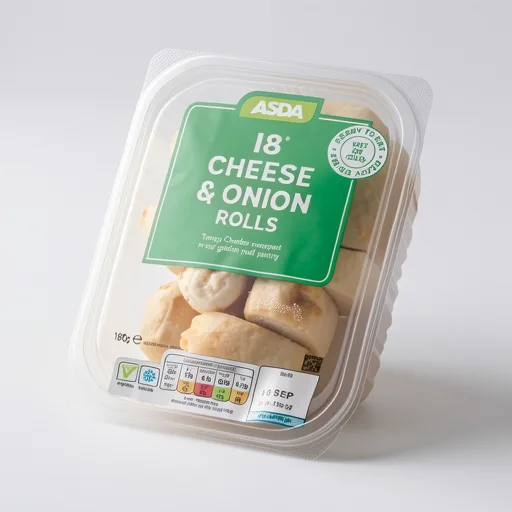 ASDA 18 Cheese & Onion Rolls 180g