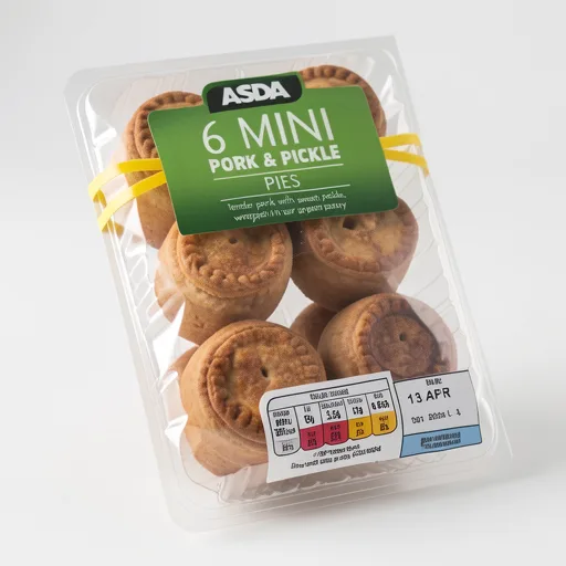 ASDA 6 Tasty Mini Pork & Pickle Pies 300g