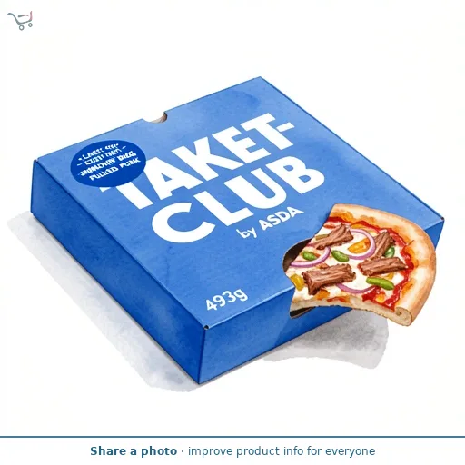 ASDA Take-Out Club Classic Crust Smokin' BBQ Pulled Pork 493g