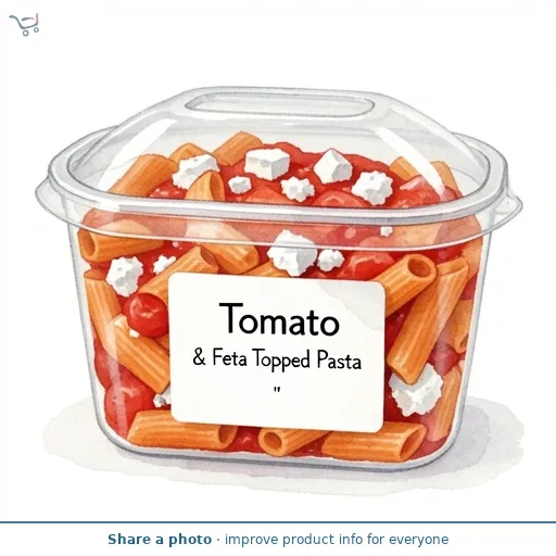 Tomato & Feta Topped Pasta