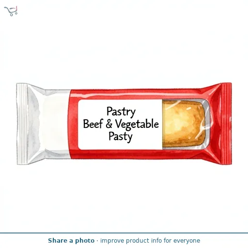 Puff Pastry Beef & Vegetable Pasty