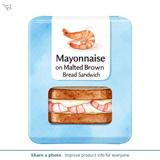 Prawn Mayonnaise on Malted Brown Bread Sandwich