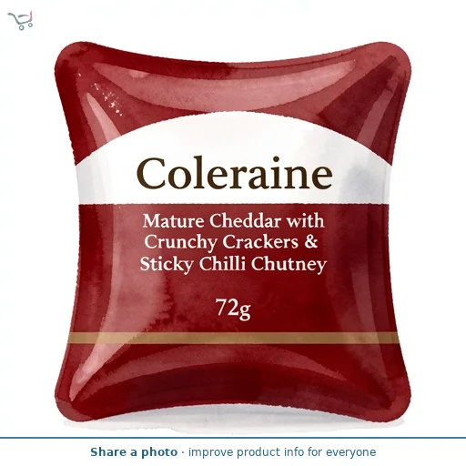 Coleraine Mature Cheddar with Crunchy Crackers & Sticky Chilli Chutney 72g