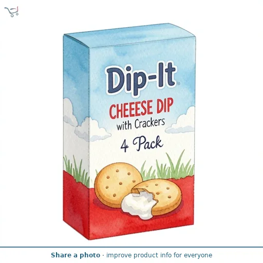 Dip-It Cheese Dip with Crackers 4 Pack