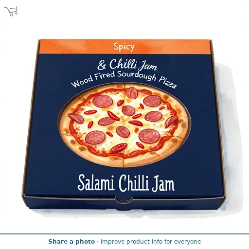 Spicy Salami & Chilli Jam Wood Fired Sourdough Pizza