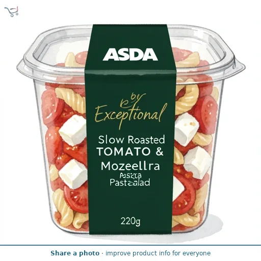 Exceptional by ASDA Exceptional Slow Roasted Tomato & Mozzarella Pasta Salad 220g