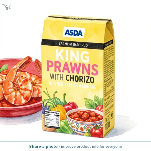 ASDA King Prawns with Chorizo in a Red Pepper Marinade