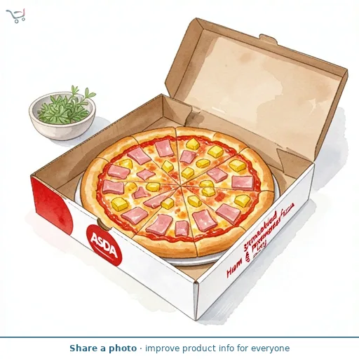 ASDA Stonebaked Ham & Pineapple Pizza 366g