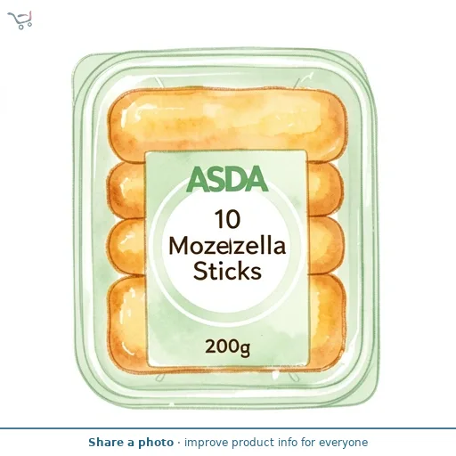 ASDA 10 Mozzarella Sticks 200g