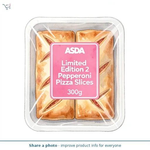 ASDA Limited Edition 2 Pepperoni Pizza Slices 300g
