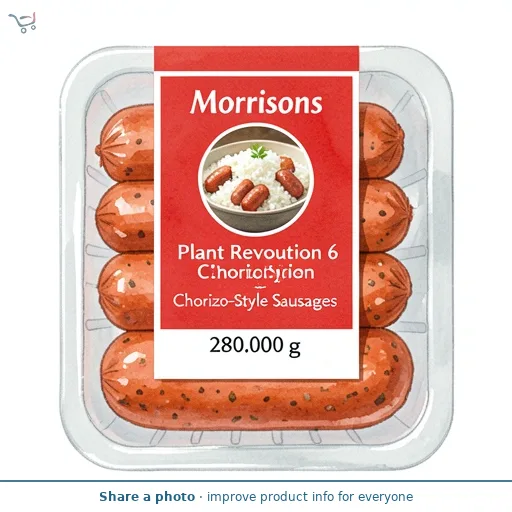 Morrisons Plant Revolution 6 Chorizo-Style Sausages 280g