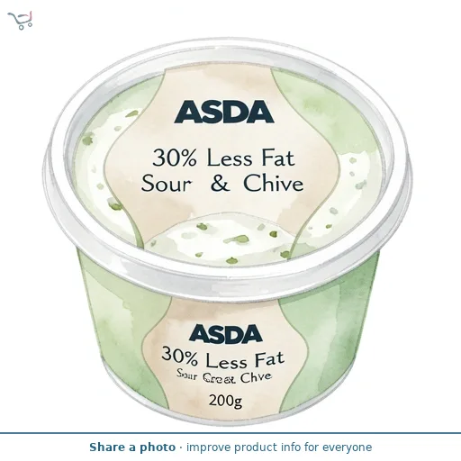 ASDA 30% Less Fat Sour Cream & Chive 200g