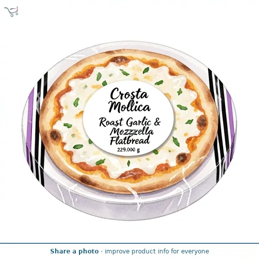 Crosta Mollica Roast Garlic & Mozzarella Flatbread 229g