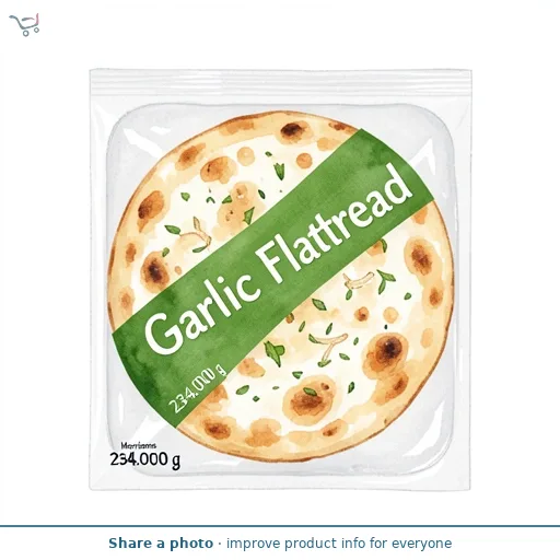 Morrisons Garlic Flatbread 234G
