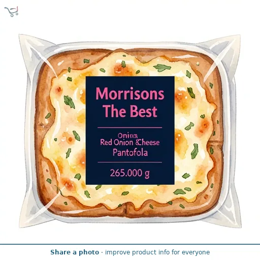 Morrisons The Best Red Onion & Cheese Pantofola 265g