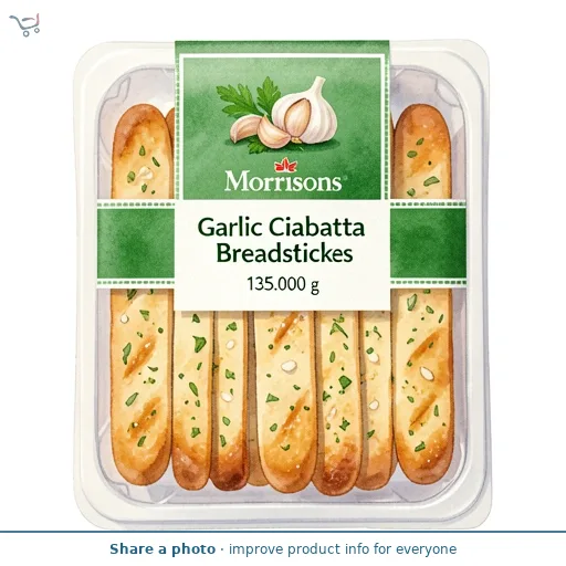 Morrisons Garlic Ciabatta Breadsticks 135g
