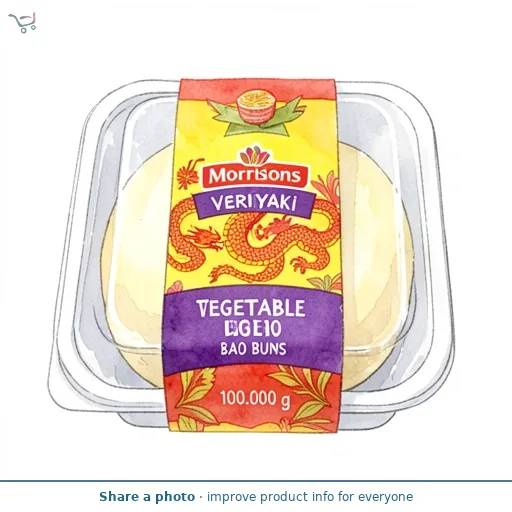 Morrisons Teriyaki Vegetable Bao Buns 100g