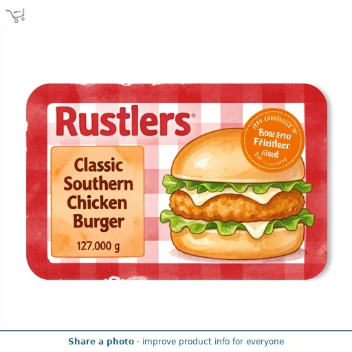 Rustlers Classic Southern Fried Chicken Burger   127g