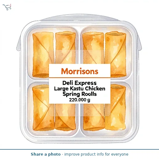 Morrisons Deli Express Large Katsu Chicken Spring Rolls 220g