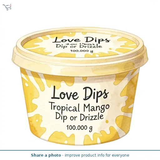 Love Dips Tropical Mango Dip or Drizzle  100g