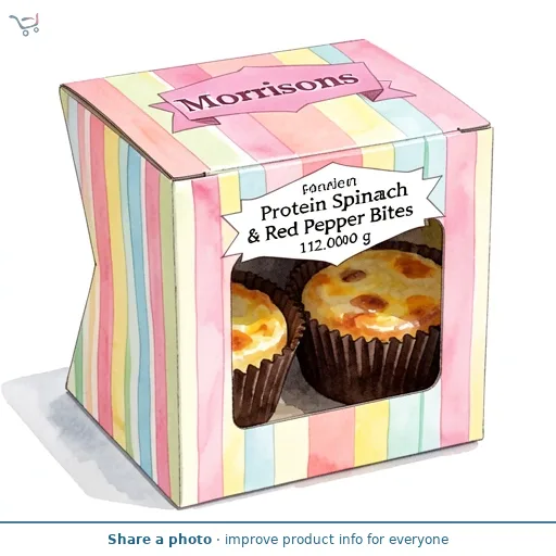 Morrisons Protein Spinach & Red Pepper Bites 112g