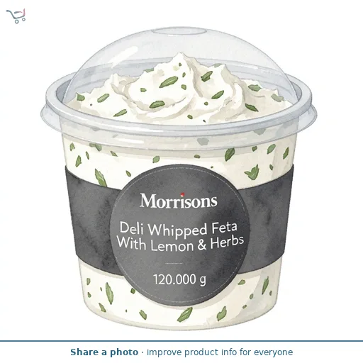 Morrisons Deli Whipped Feta With Lemon & Herbs   120g