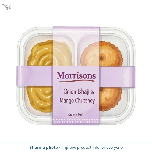 Morrisons Onion  Bhaji  & Mango Chutney Snack Pot