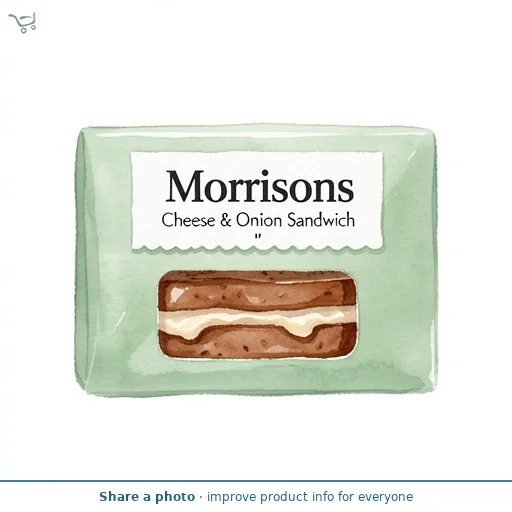 Morrisons Cheese & Onion Sandwich
