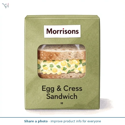 Morrisons Egg & Cress Sandwich