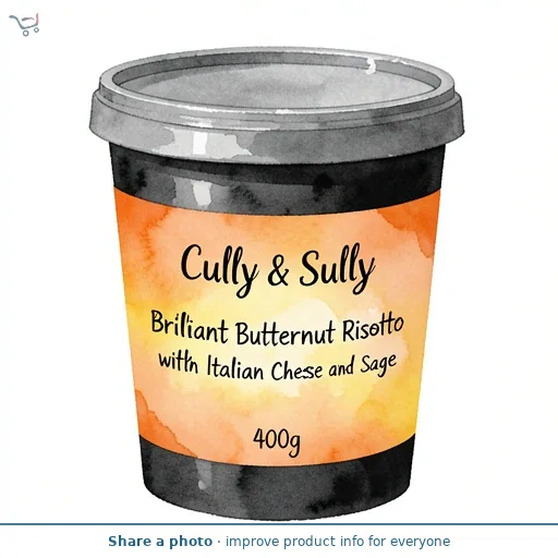 Cully & Sully Brilliant Butternut Risotto with Italian Cheese & Sage 400g